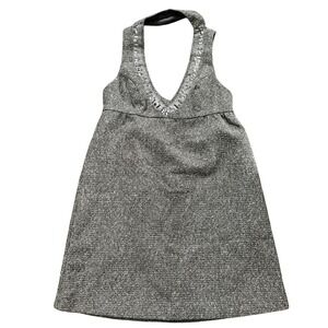 Anna Sui for Target Tweed Mini Dress Sleeveless Embellished Women's